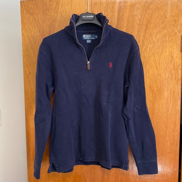 Men’s Polo Half-Zip Sweater - Picture 1 of 6